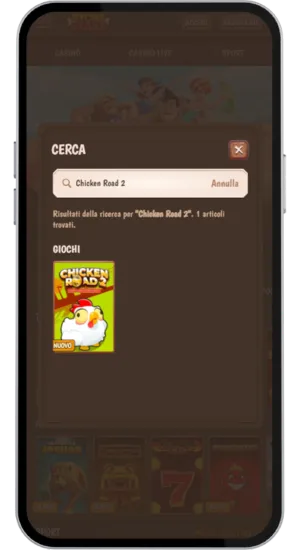 Avvio del gioco Chicken Road 2