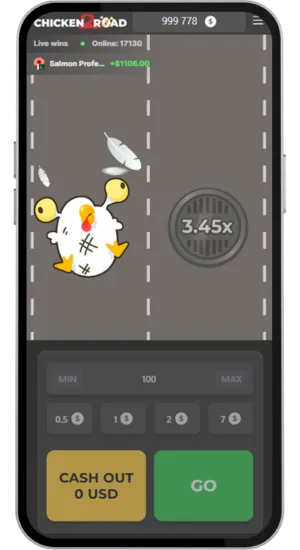 Chicken Road 2 Crash at 3.45x