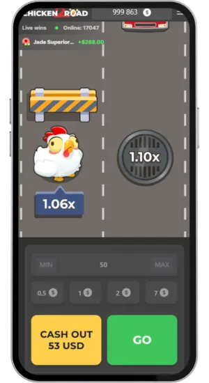 Chicken Road 2 Mid-Run With Obstacle