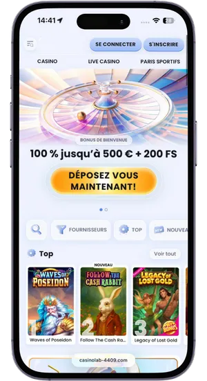 Ouverture du site du casino dans Safari sur iPhone Chicken Road 2