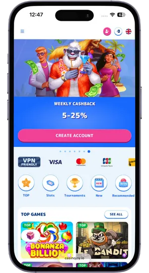 Opening casino site in Safari browser on iPhone Chicken Road 2