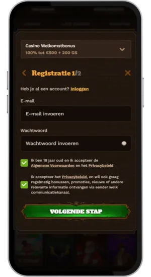 Registratie en storting bij Chicken Road 2