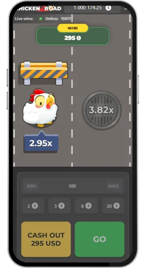 Ecrã de vitória do Chicken Road 2 mostrando um multiplicador elevado atingido antes do cash-out