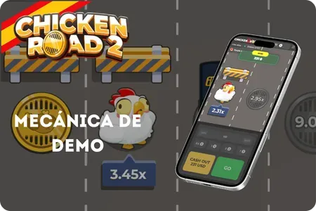 Mecánicas del demo de Chicken Road gameplay