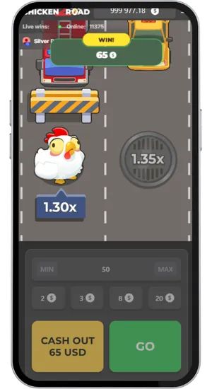 Pantalla de victoria de Chicken Road 2 mostrada tras retirar durante una ronda activa