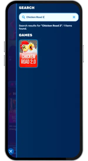 Zoeken naar Chicken Road 2 in de casinospelbibliotheek en de demo of gratis speeloptie selecteren zonder in te loggen