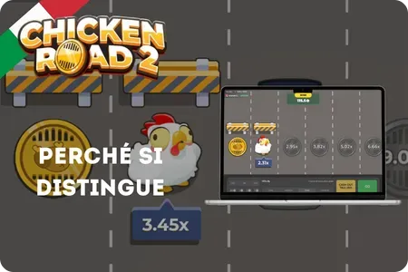 Gameplay di Chicken Road 2 con moltiplicatore in salita attraverso le corsie di traffico