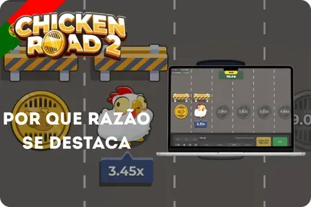 Jogabilidade do Chicken Road 2 com multiplicador a subir através das faixas