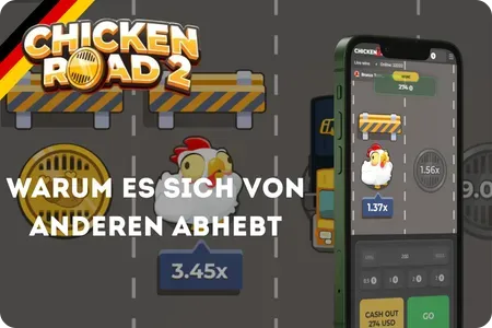 Chicken Road 2 Gameplay mit steigendem Multiplikator über die Fahrspuren