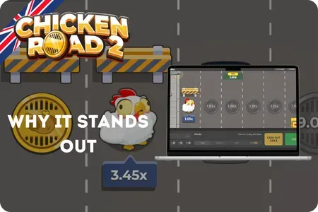 Chicken Road 2 gameplay showing the multiplier climbing across traffic lanes